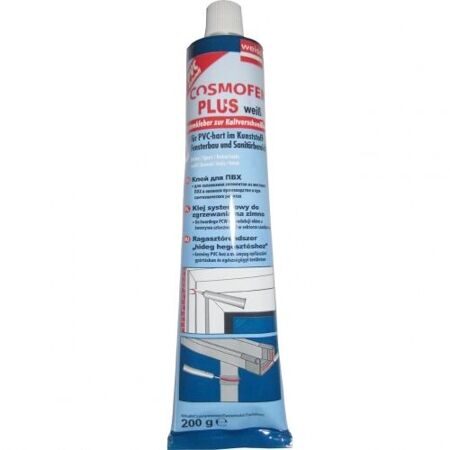 Жидкий пластик (клей для ПВХ) белый COSMOFEN PLUS-S WEISS, 200г (30)